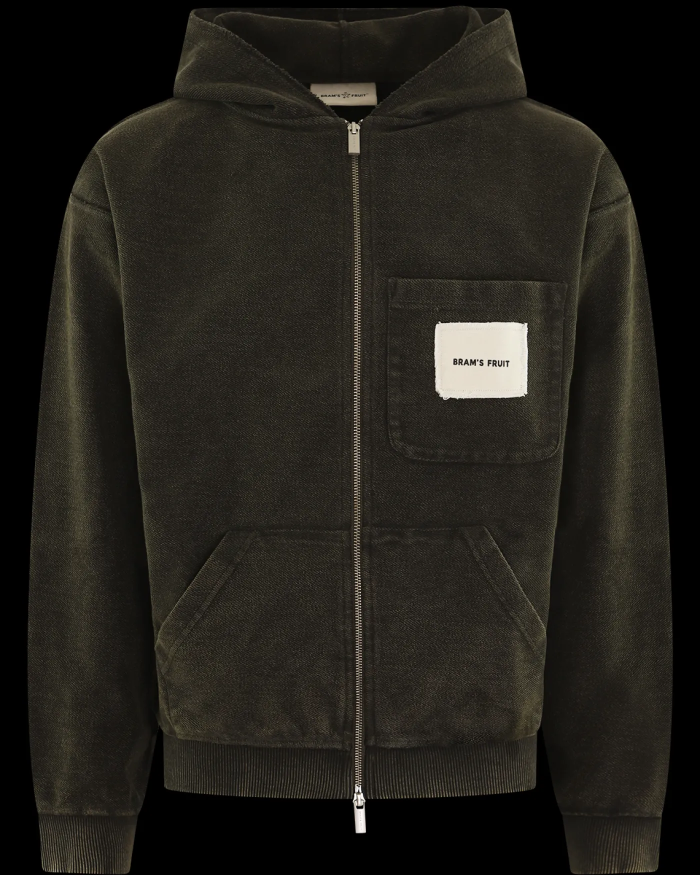 Heren Chest Pocket Zipper Hoodie