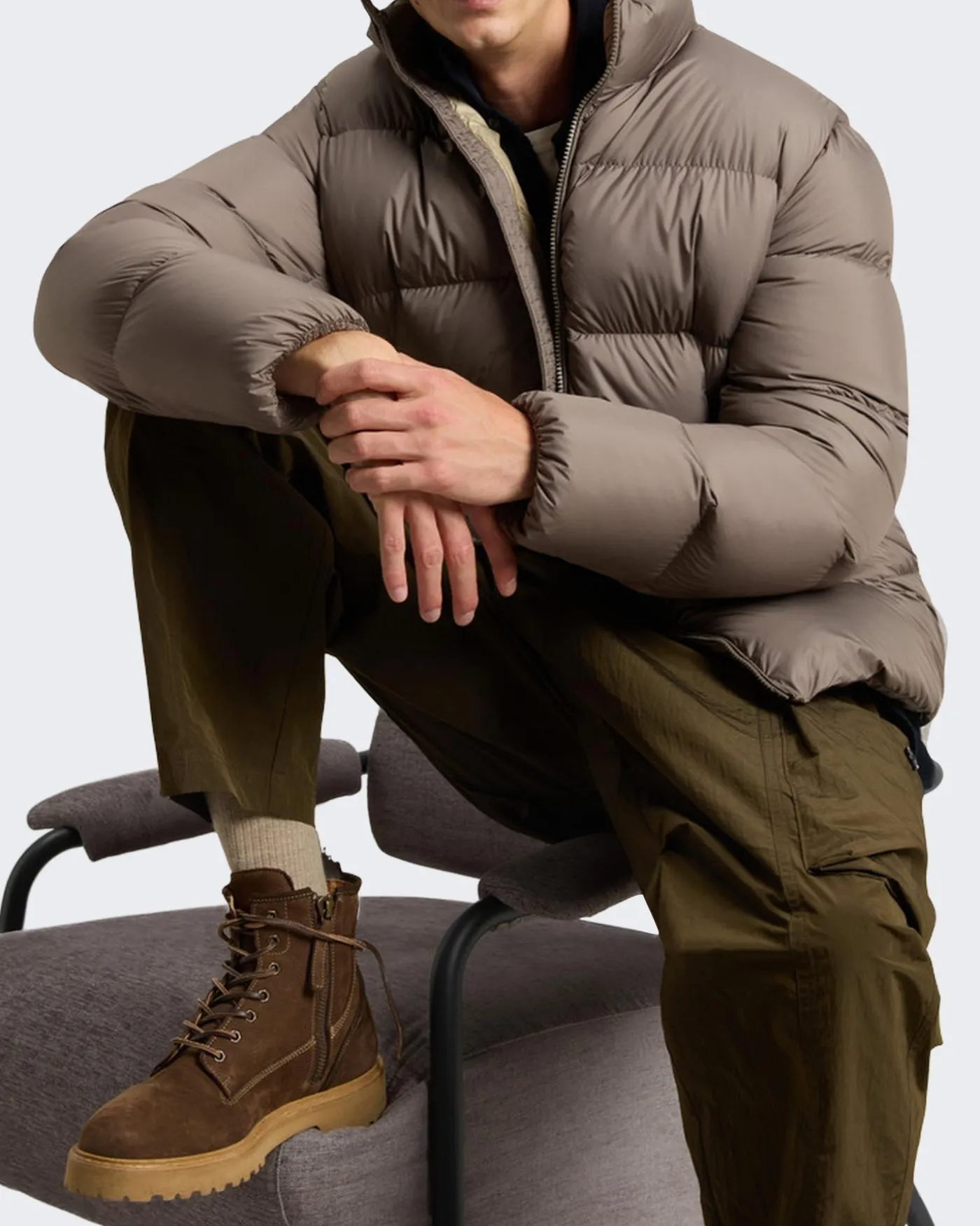 Heren Cloud Eagle Jacket Beige