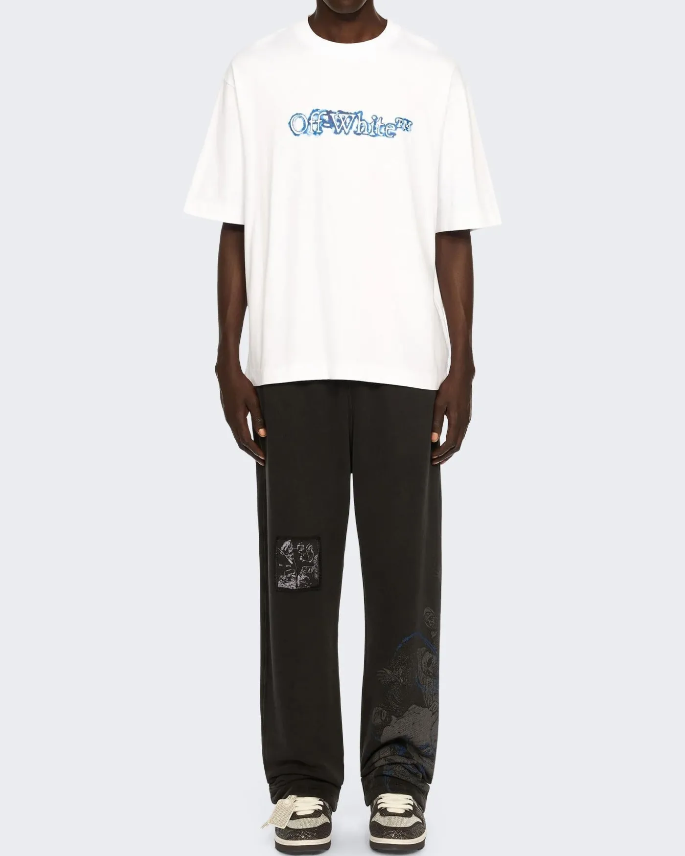 Heren Cloudy Arrow T-Shirt Wit