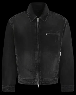 Heren Collared Denim Jacket