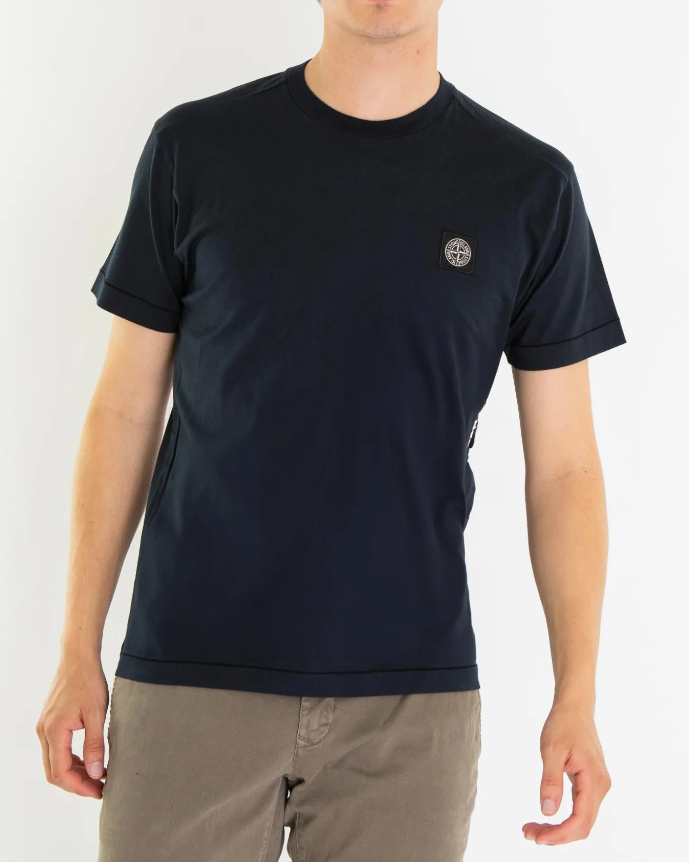 Heren Compasslogo T-Shirt Blauw