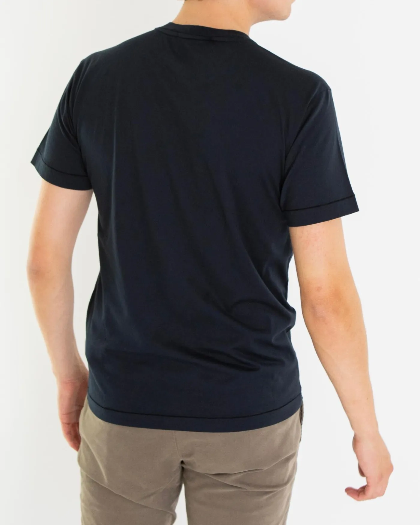 Heren Compasslogo T-Shirt Blauw