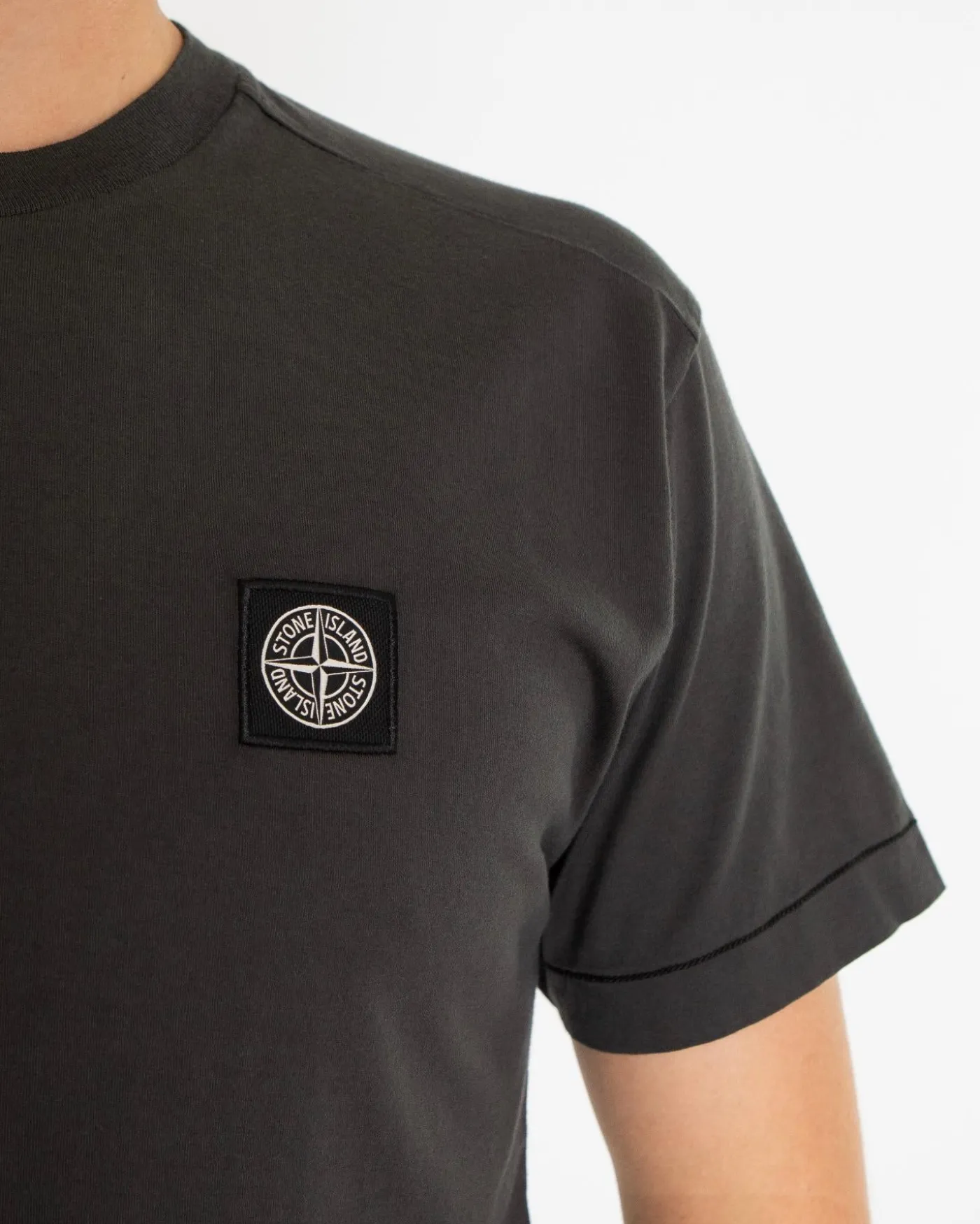 Heren Compasslogo T-Shirt Grijs