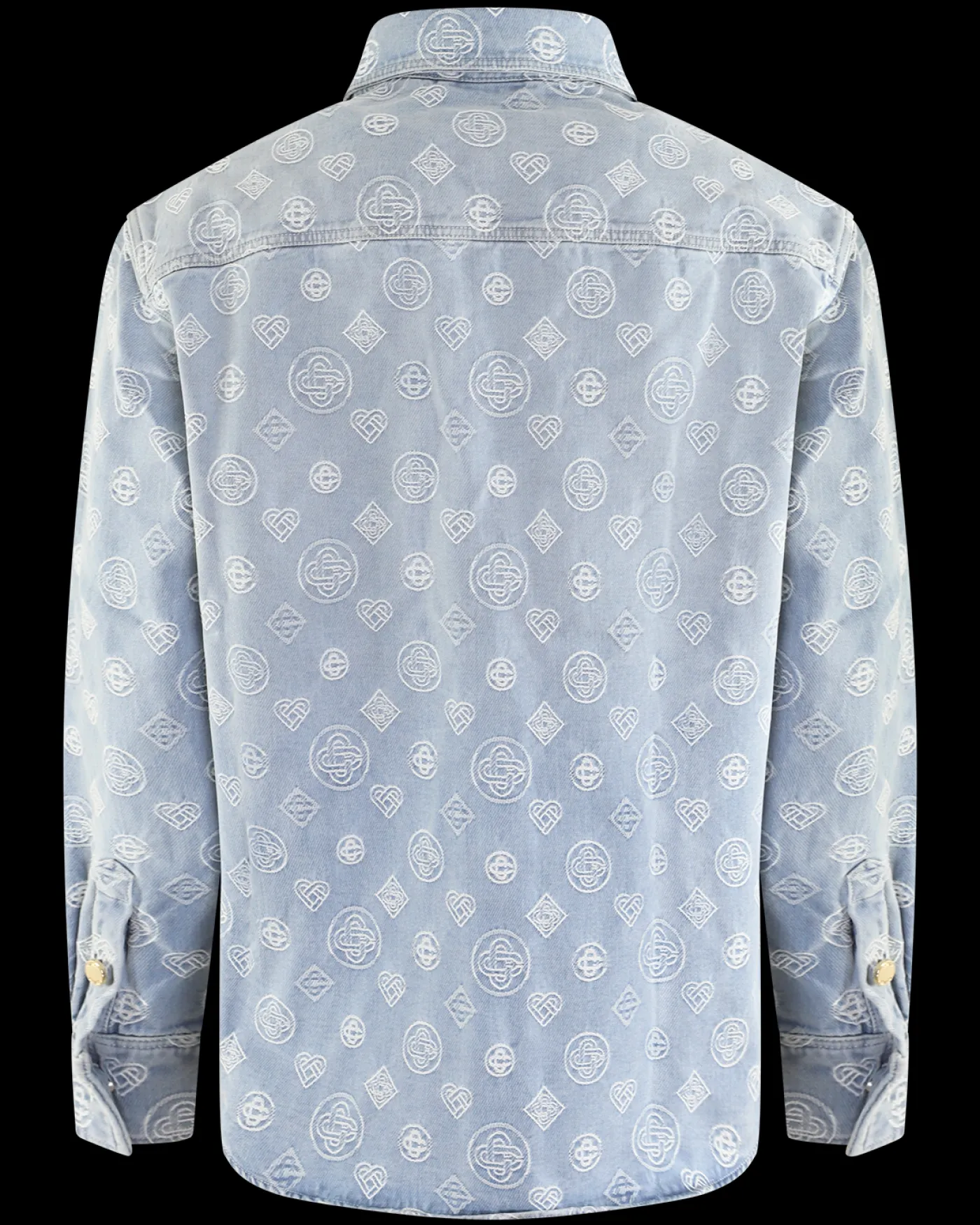 Heren Denim Monogram Shirt