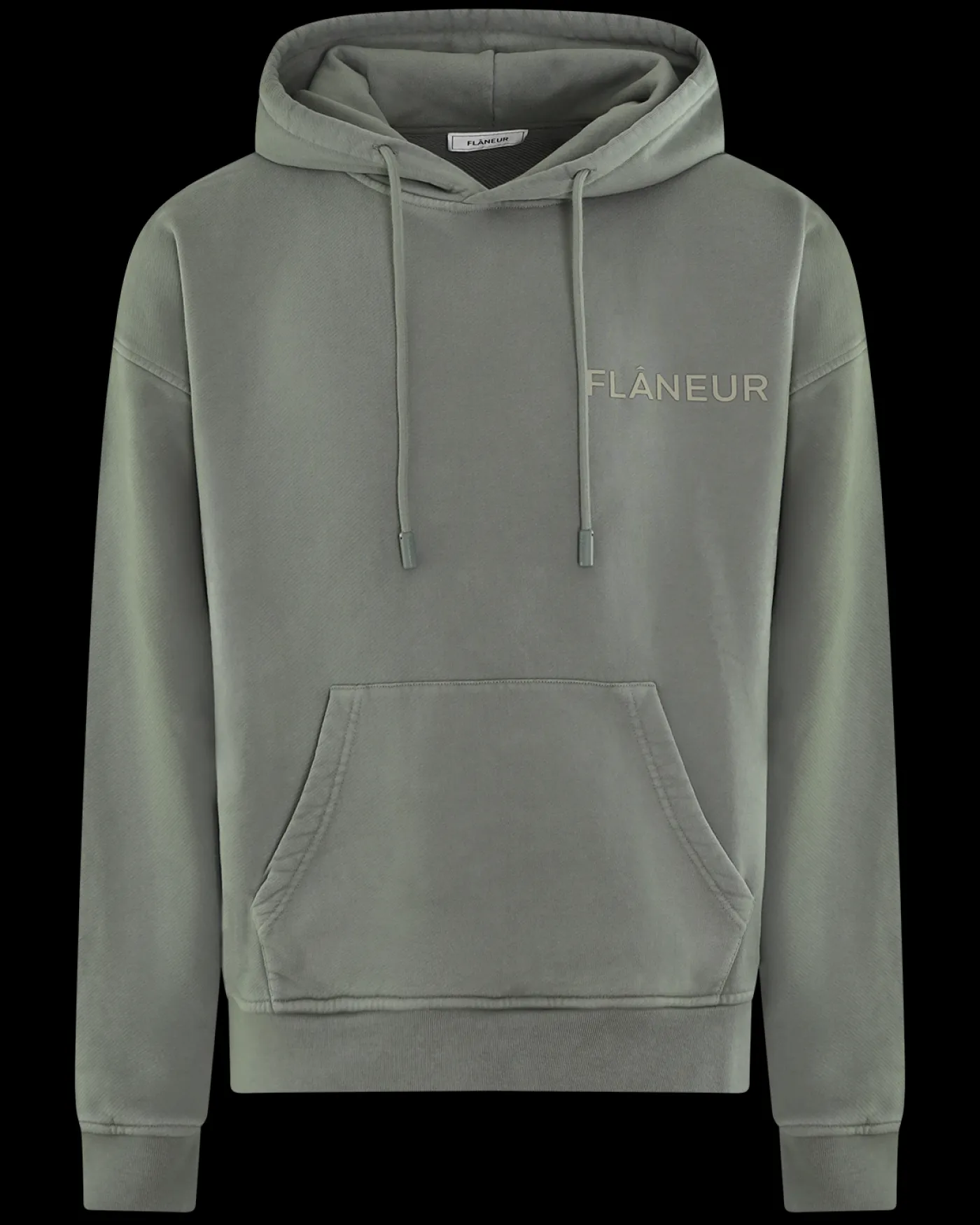 Heren DoubleLogo Washed Hoodie Beige