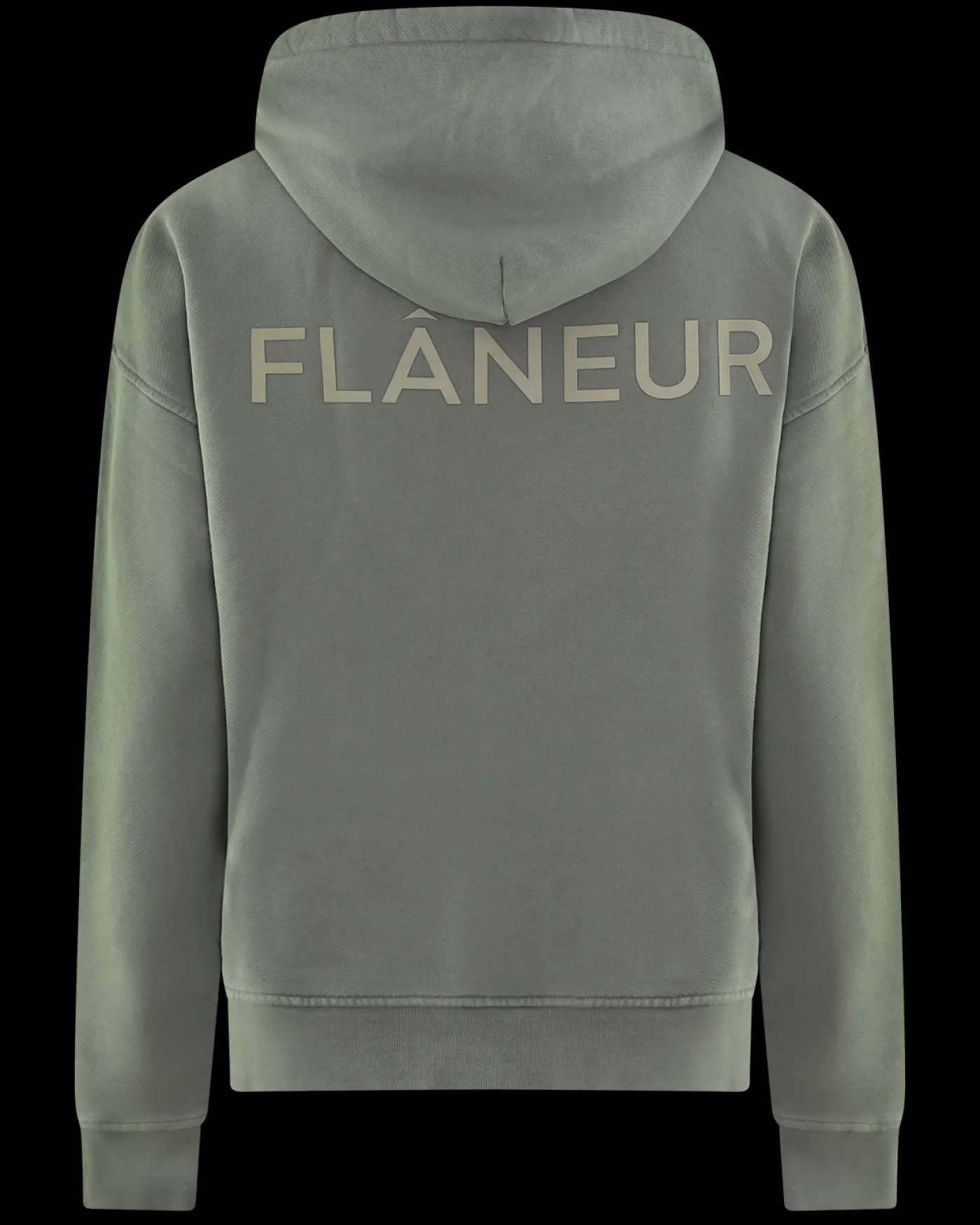 Heren DoubleLogo Washed Hoodie Beige