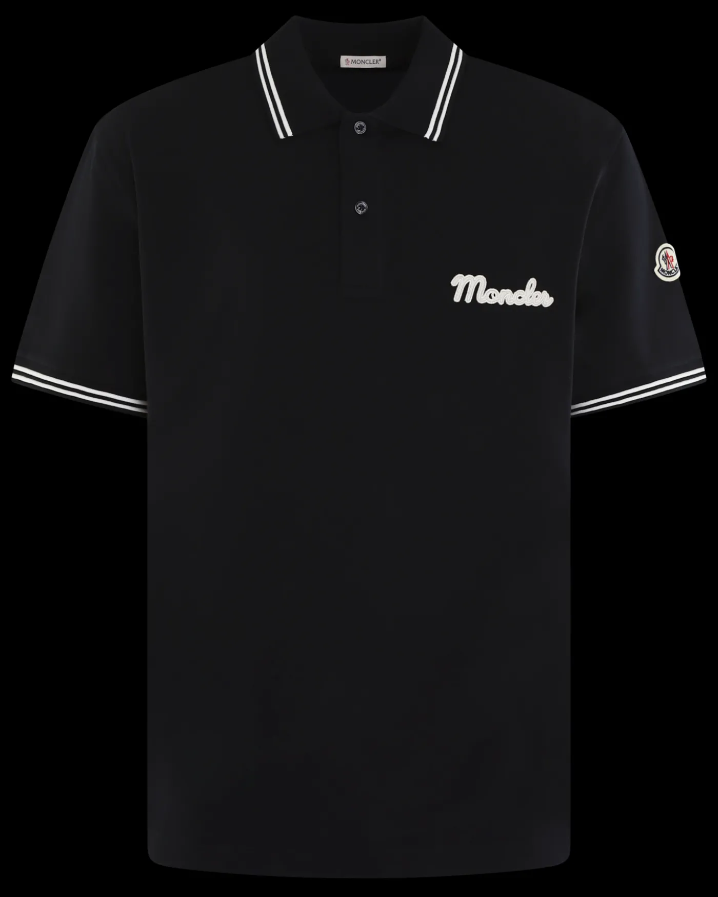 Heren Embroidered Logo Polo Blauw