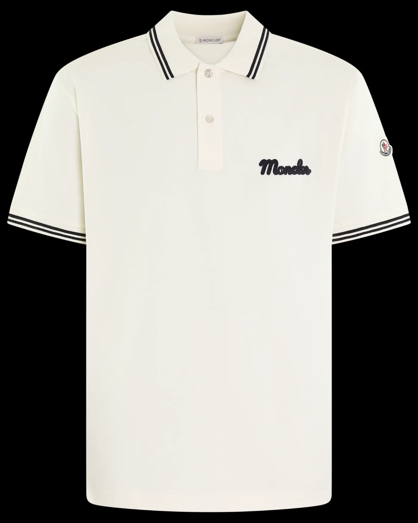 Heren Embroidered Logo Polo Wit