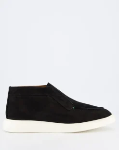 Heren Enzo Nubuck Mid Loafer Zwart