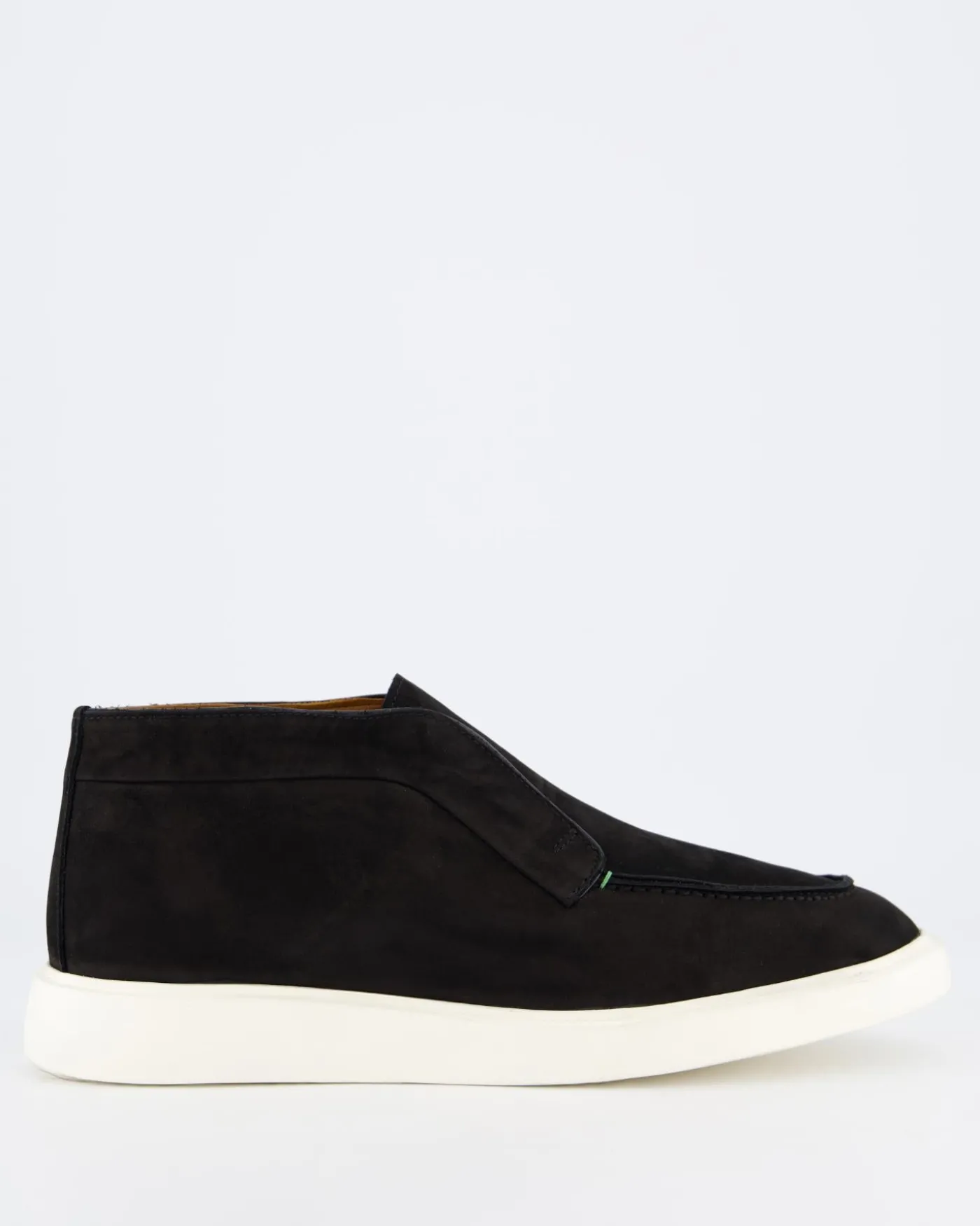 Heren Enzo Nubuck Mid Loafer Zwart