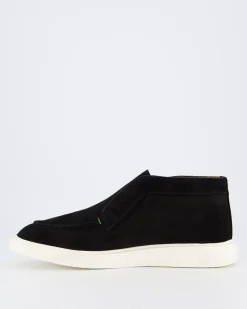 Heren Enzo Nubuck Mid Loafer Zwart