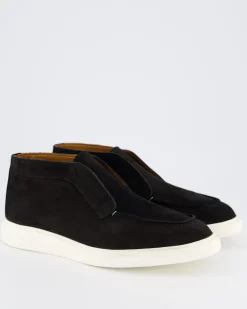Heren Enzo Nubuck Mid Loafer Zwart