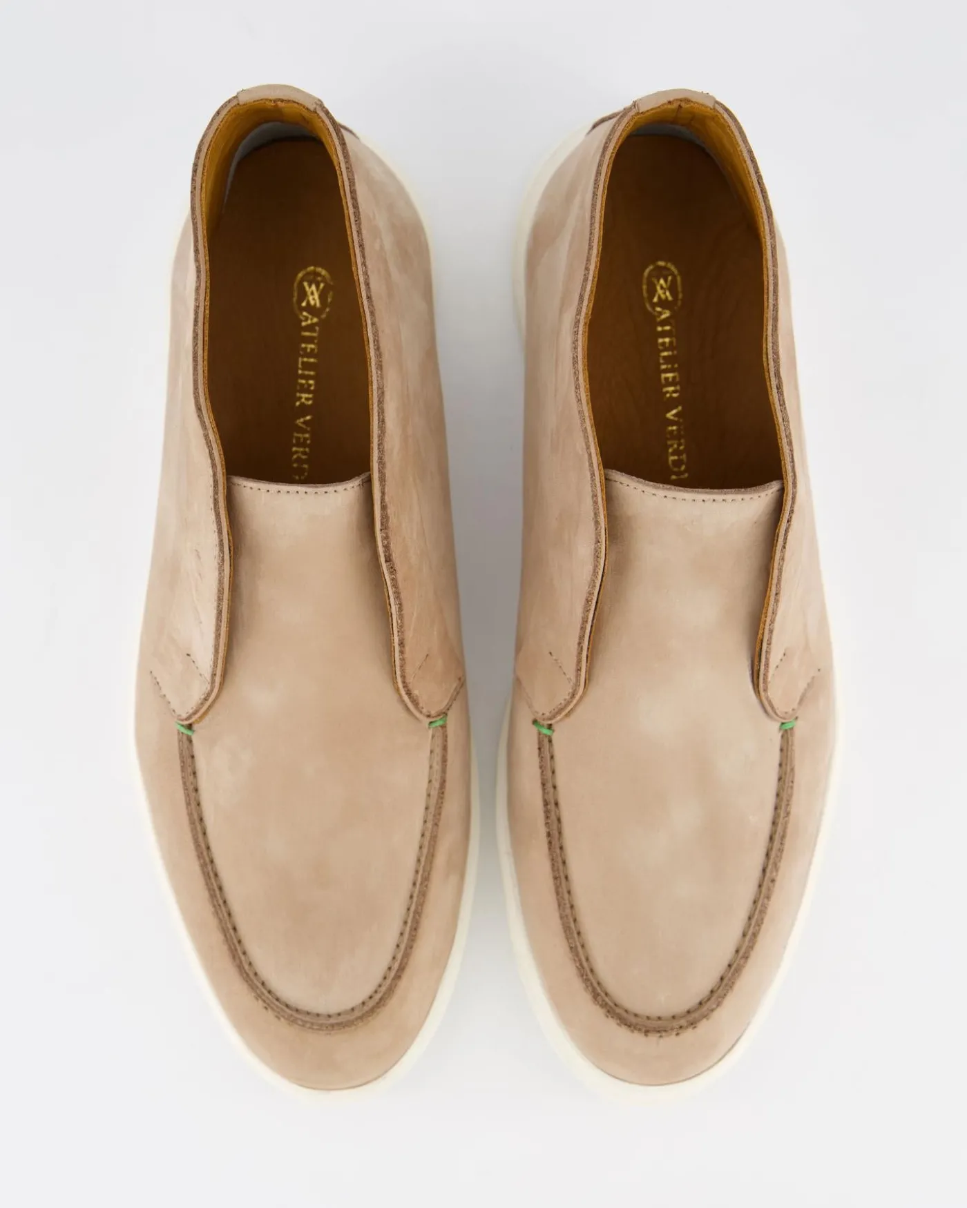 Heren Enzo Nubuck Mid Loafer Beige