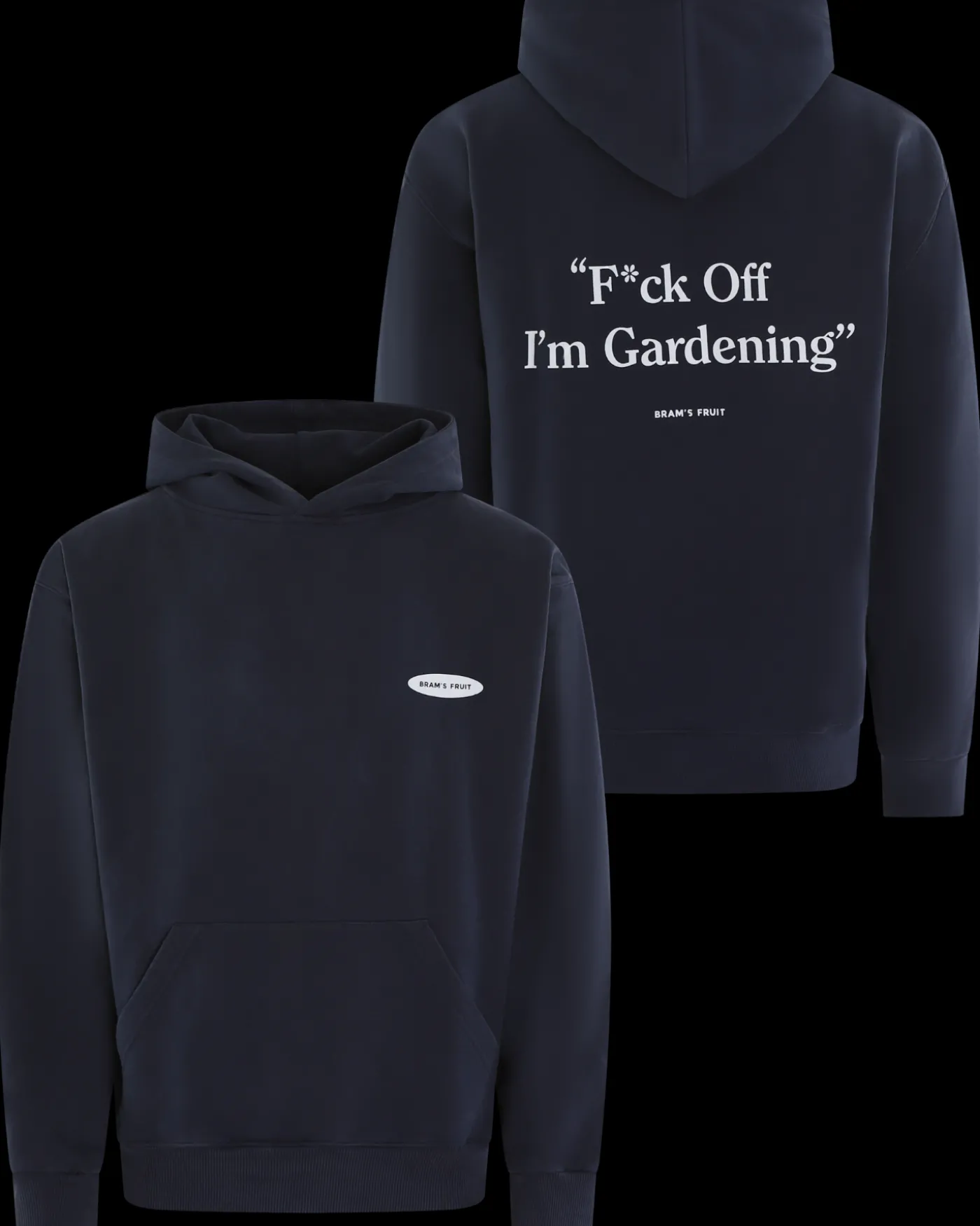 Heren F*Ck Off Hoodie Blauw