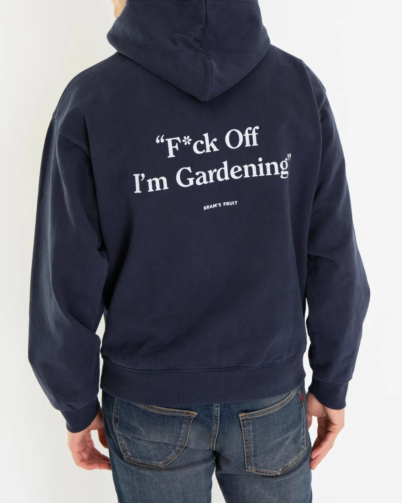 Heren F*Ck Off Hoodie Blauw