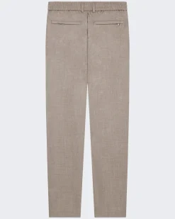 Heren Flannel Stretch Tapered Beige