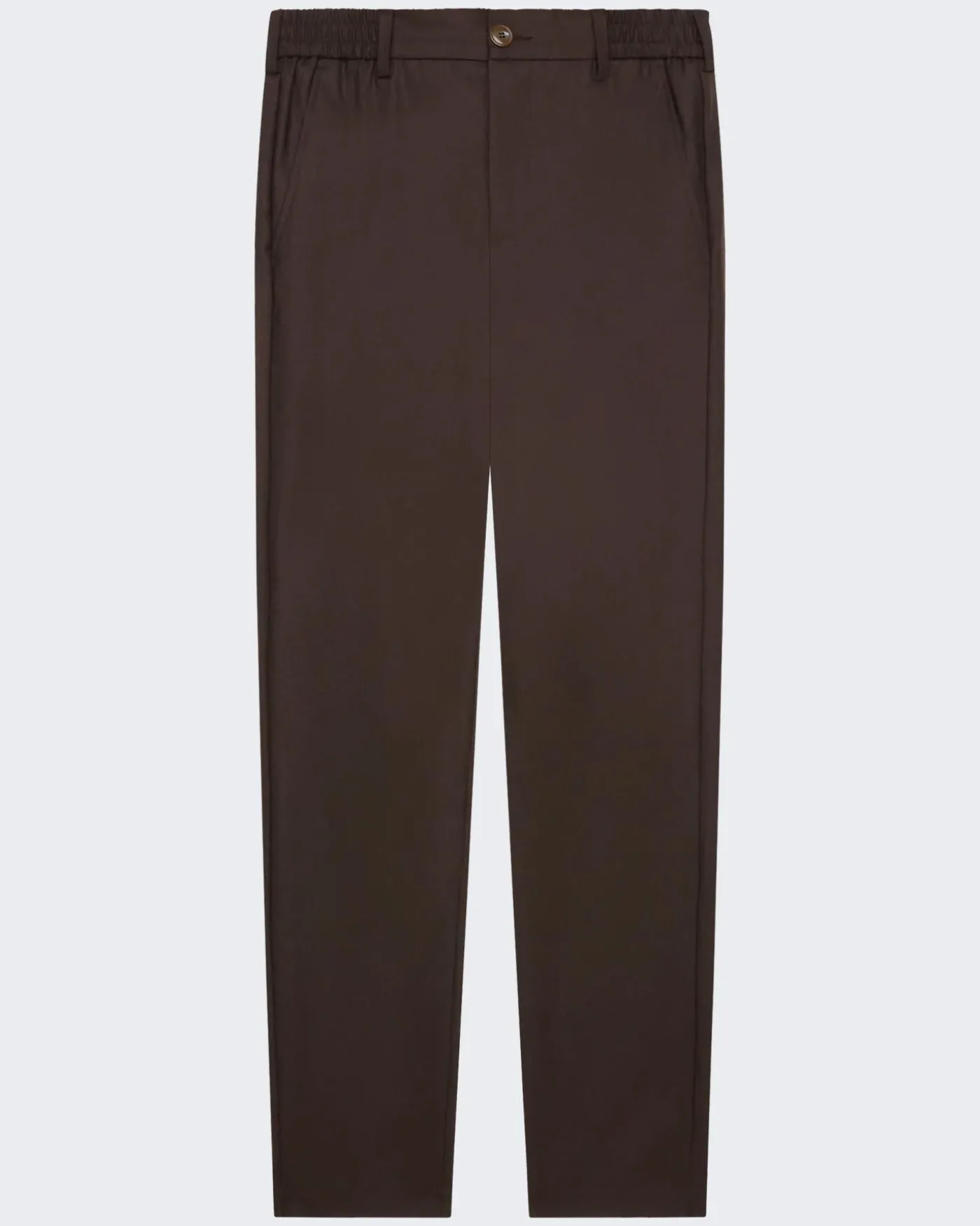 Heren Flannel Stretch Tapered Bruin