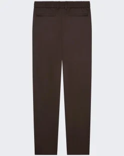 Heren Flannel Stretch Tapered Bruin