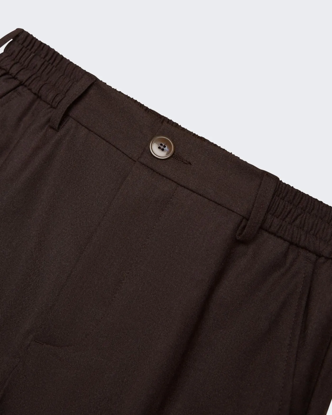 Heren Flannel Stretch Tapered Bruin