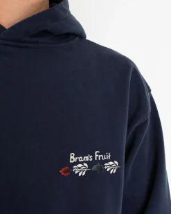 Heren Flora Hoodie Blauw