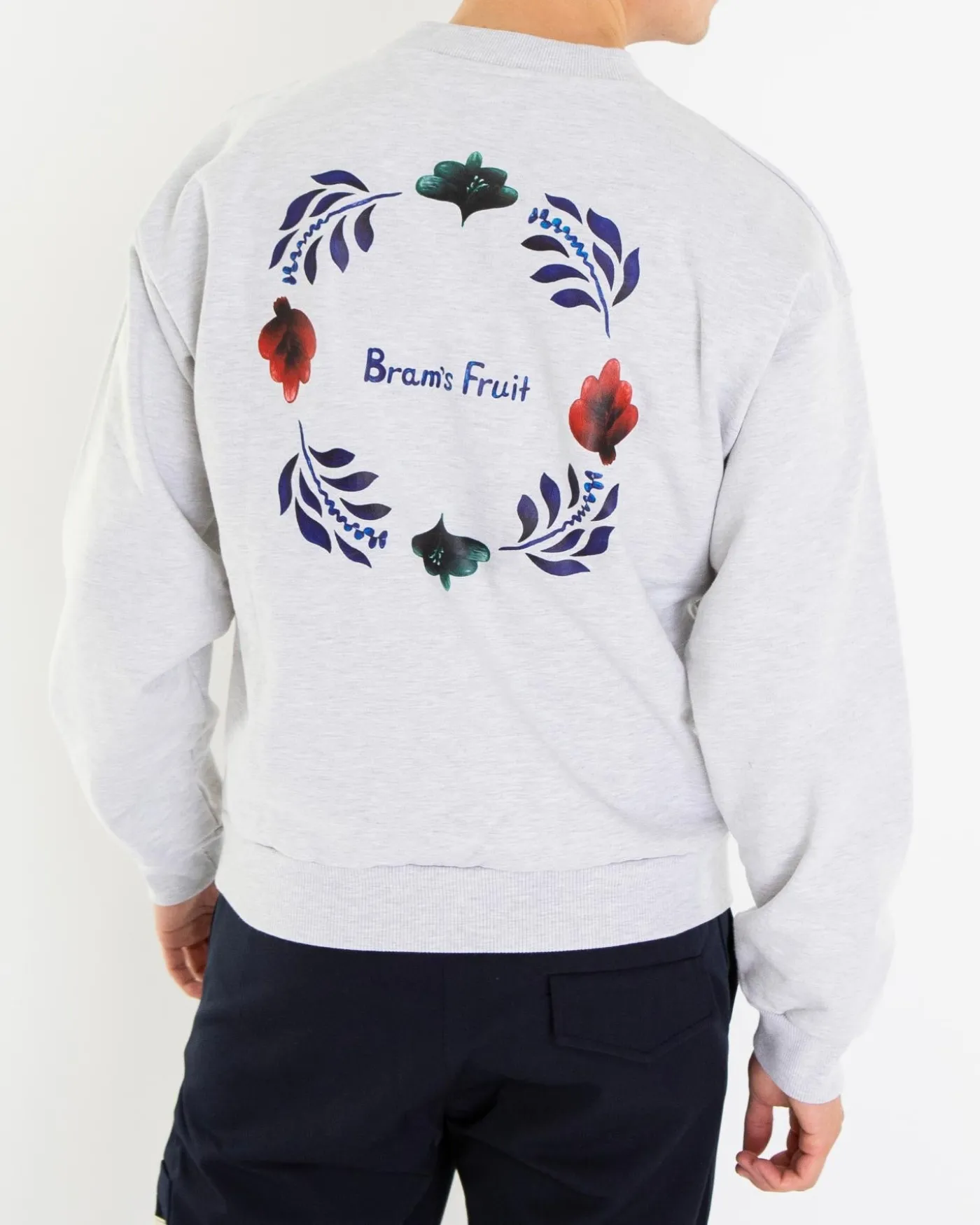Heren Flora Sweater Grijs