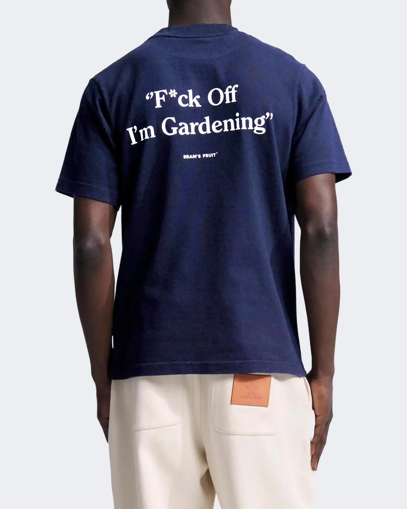 Heren Fuck Off T-shirt Blauw