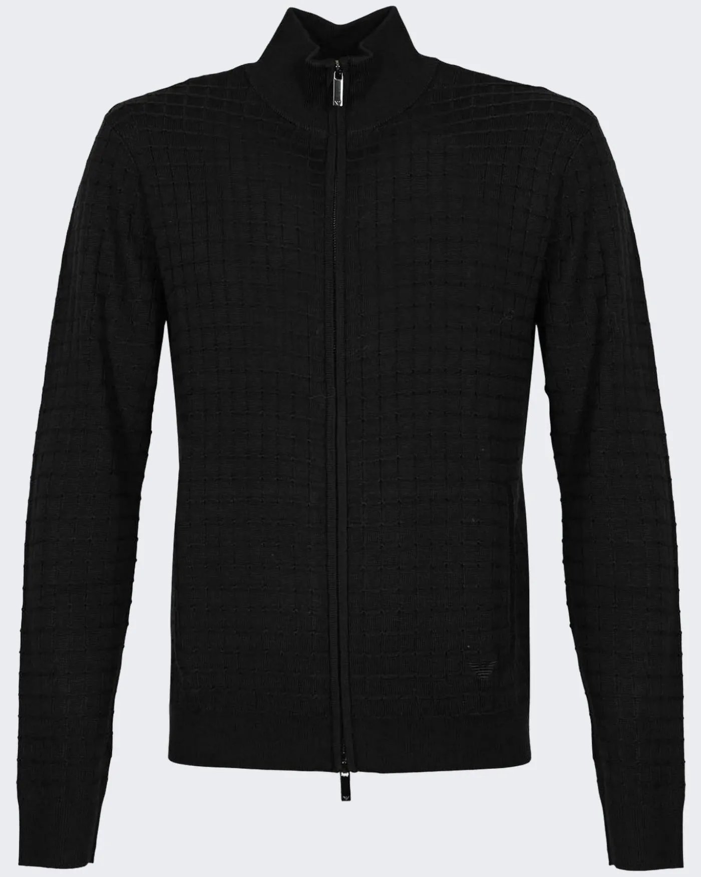 Heren Full Zip Cardigan Blauw