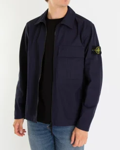 Heren Full Zip overshirt Blauw