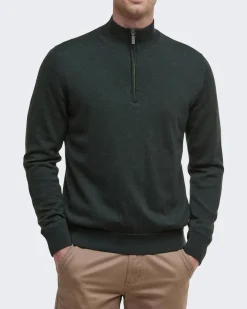 Heren Gamlin Half Zip Olive Groen