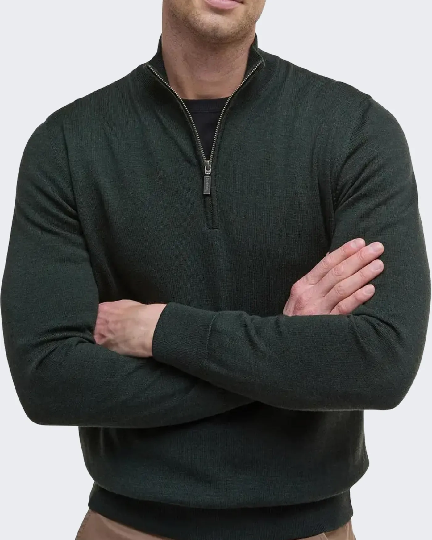 Heren Gamlin Half Zip Olive Groen