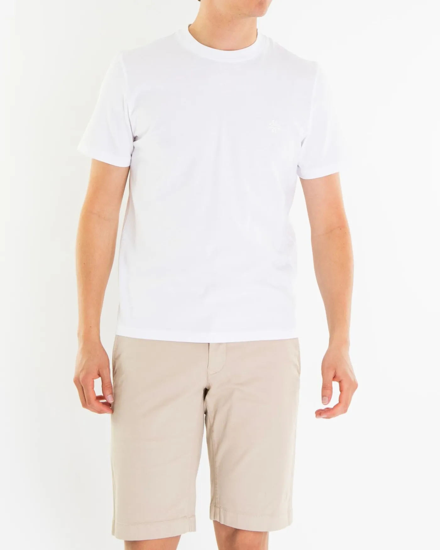 Heren Girocollo Costina T-Shirt Wit