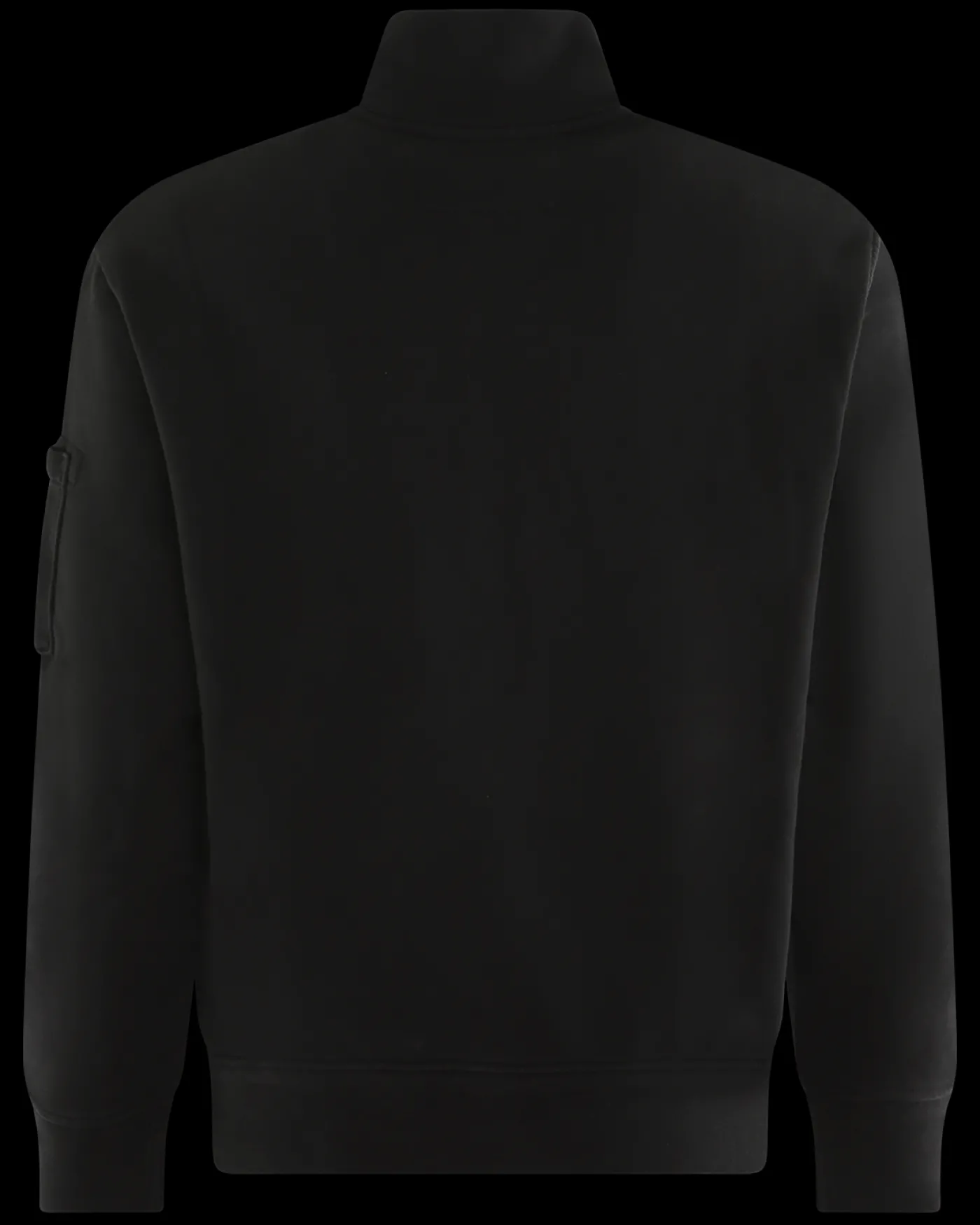 Heren Half Zip Collar Sweater Black