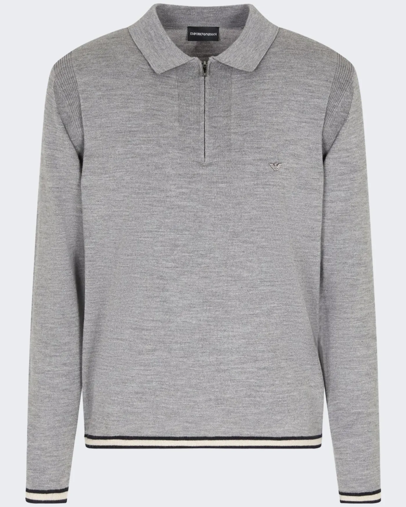 Heren Half Zip Pullover Grijs