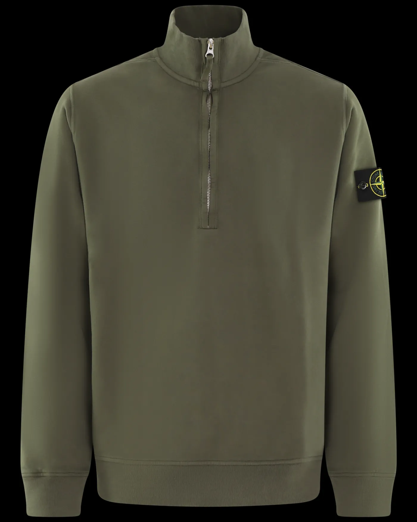 Heren Half Zip Sweater Groen