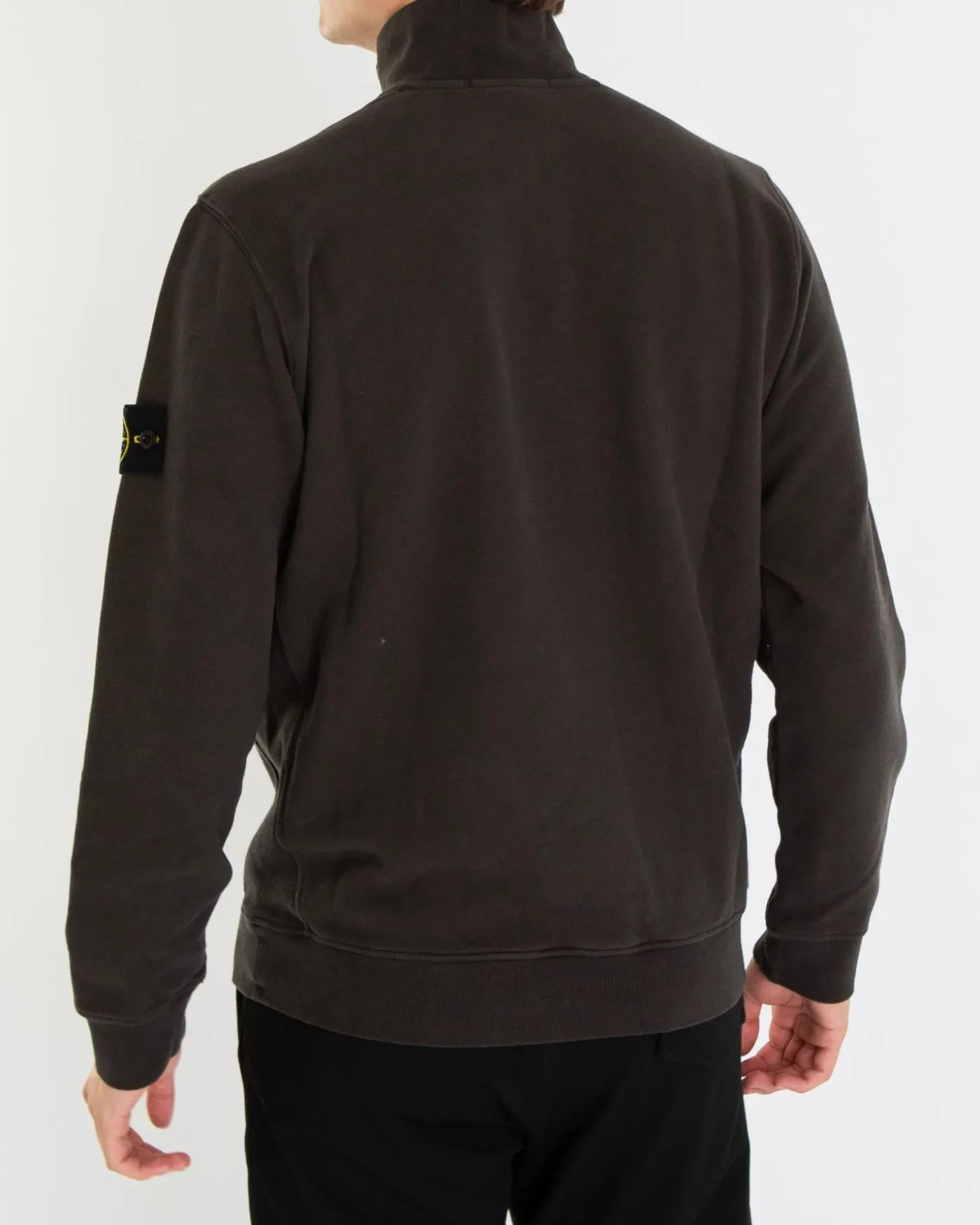 Heren Half Zip Sweater Grijs