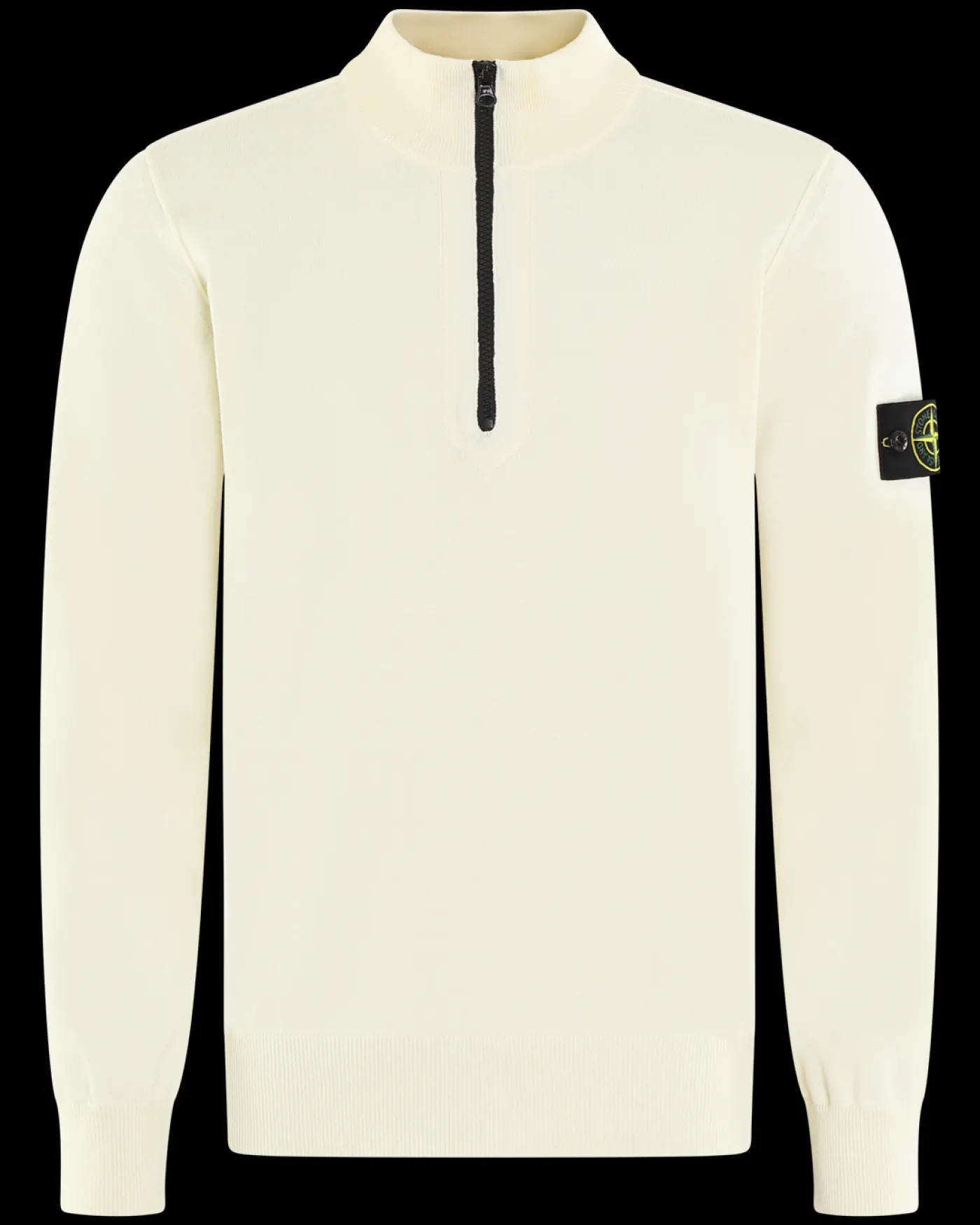 Heren Half-Zip Sweater Ivory