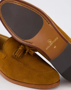 Heren Harrison Loafer Pom Pom Cognac