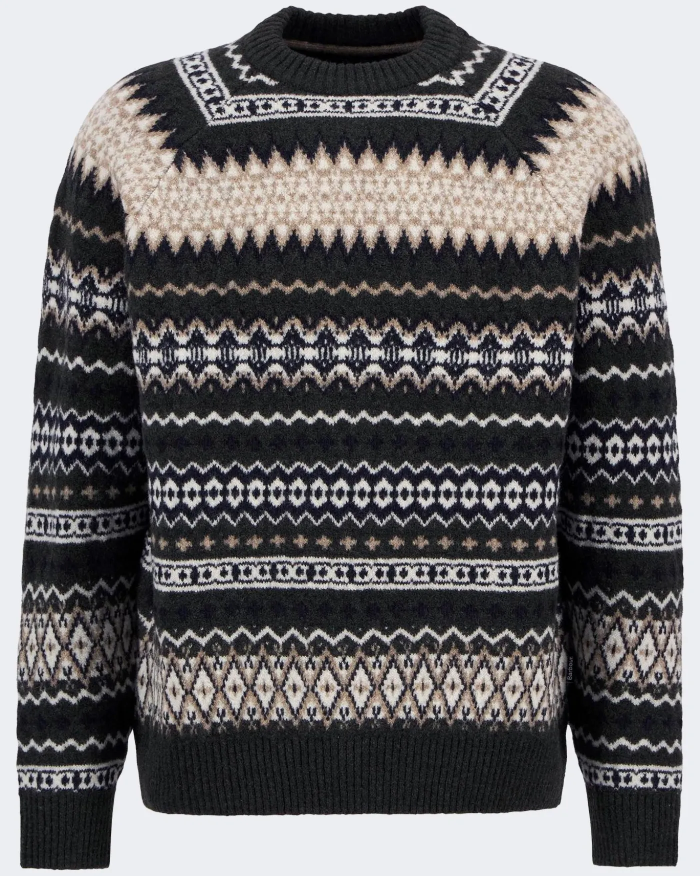 Heren Hase Fair Isle Sweater Groen