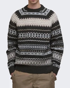 Heren Hase Fair Isle Sweater Groen