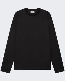 Heren Heavy Supima Sweater Zwart