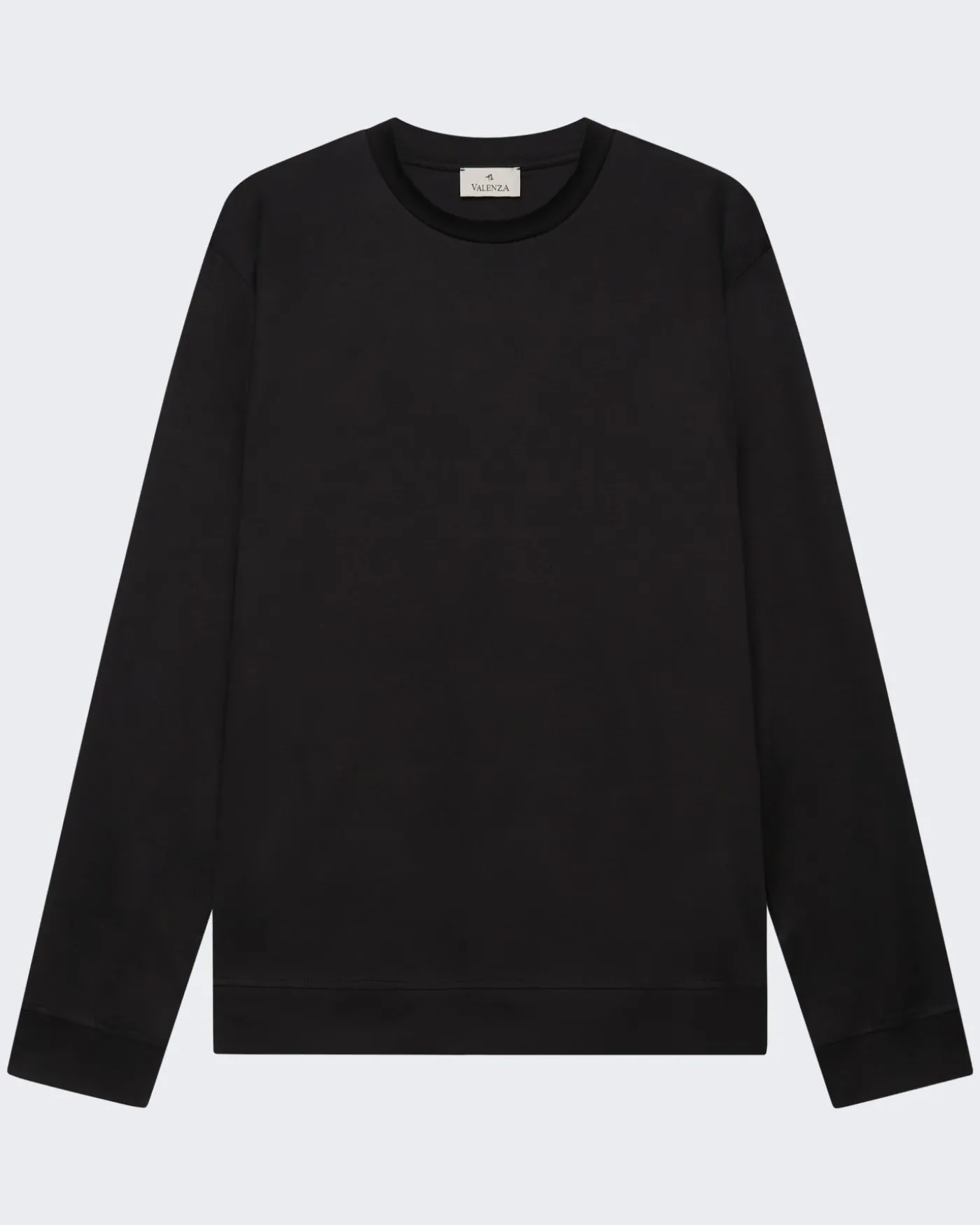Heren Heavy Supima Sweater Zwart