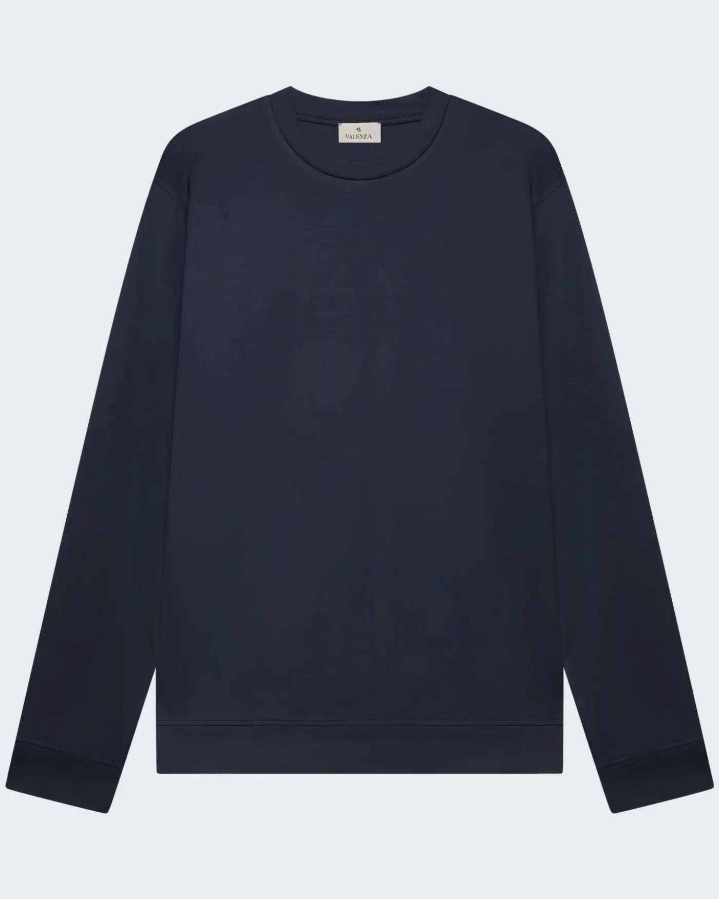 Heren Heavy Supima Sweater Blauw