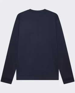 Heren Heavy Supima Sweater Blauw