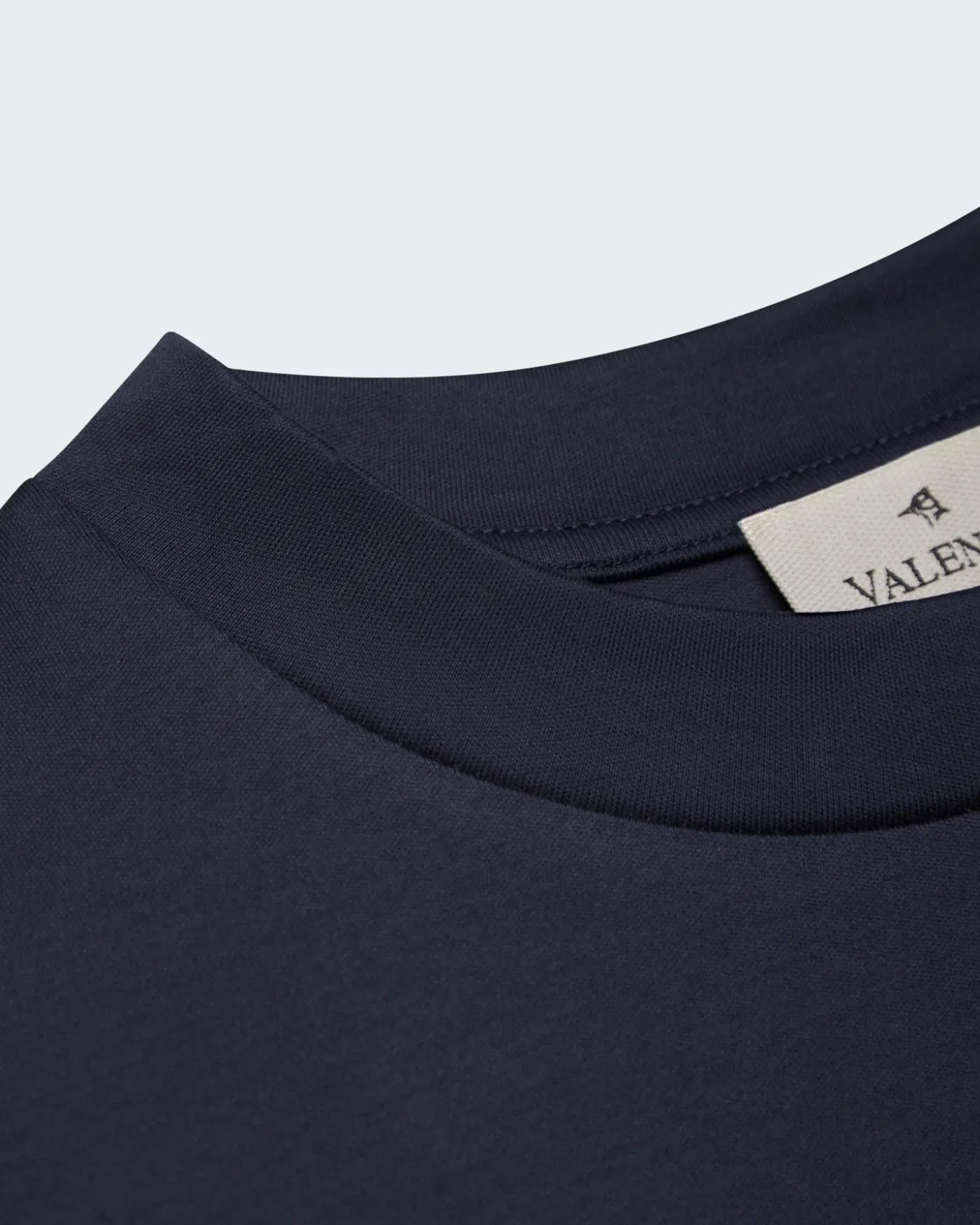 Heren Heavy Supima Sweater Blauw