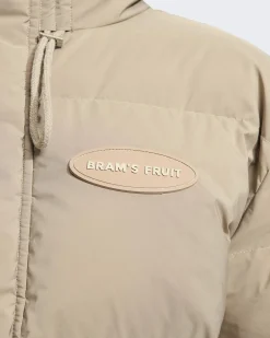 Heren Hooded Puffer Jacket Beige