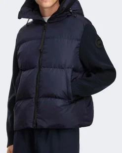 Heren Hybridge Grove Knit Hood Blauw