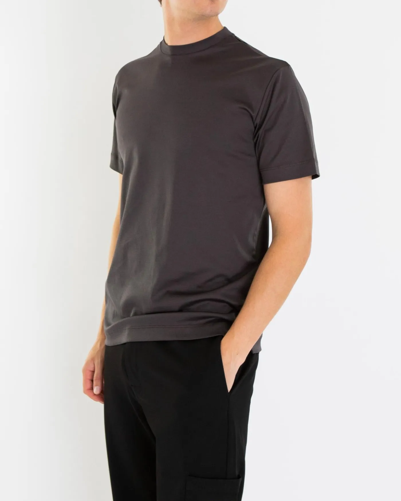 Heren Interlock Supima T-Shirt Grijs