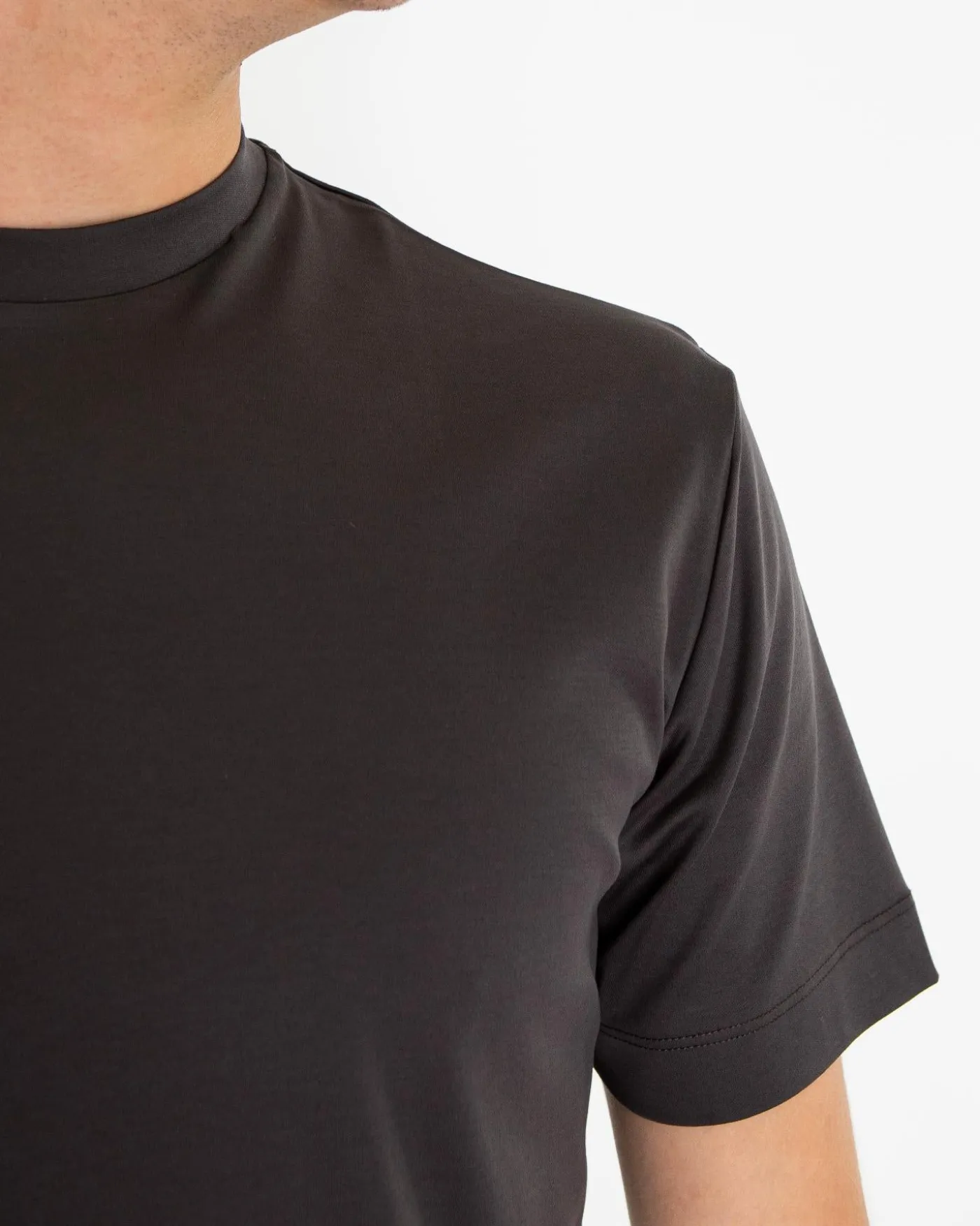 Heren Interlock Supima T-Shirt Grijs