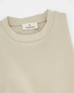Heren Interlock Supima T-Shirt Beige