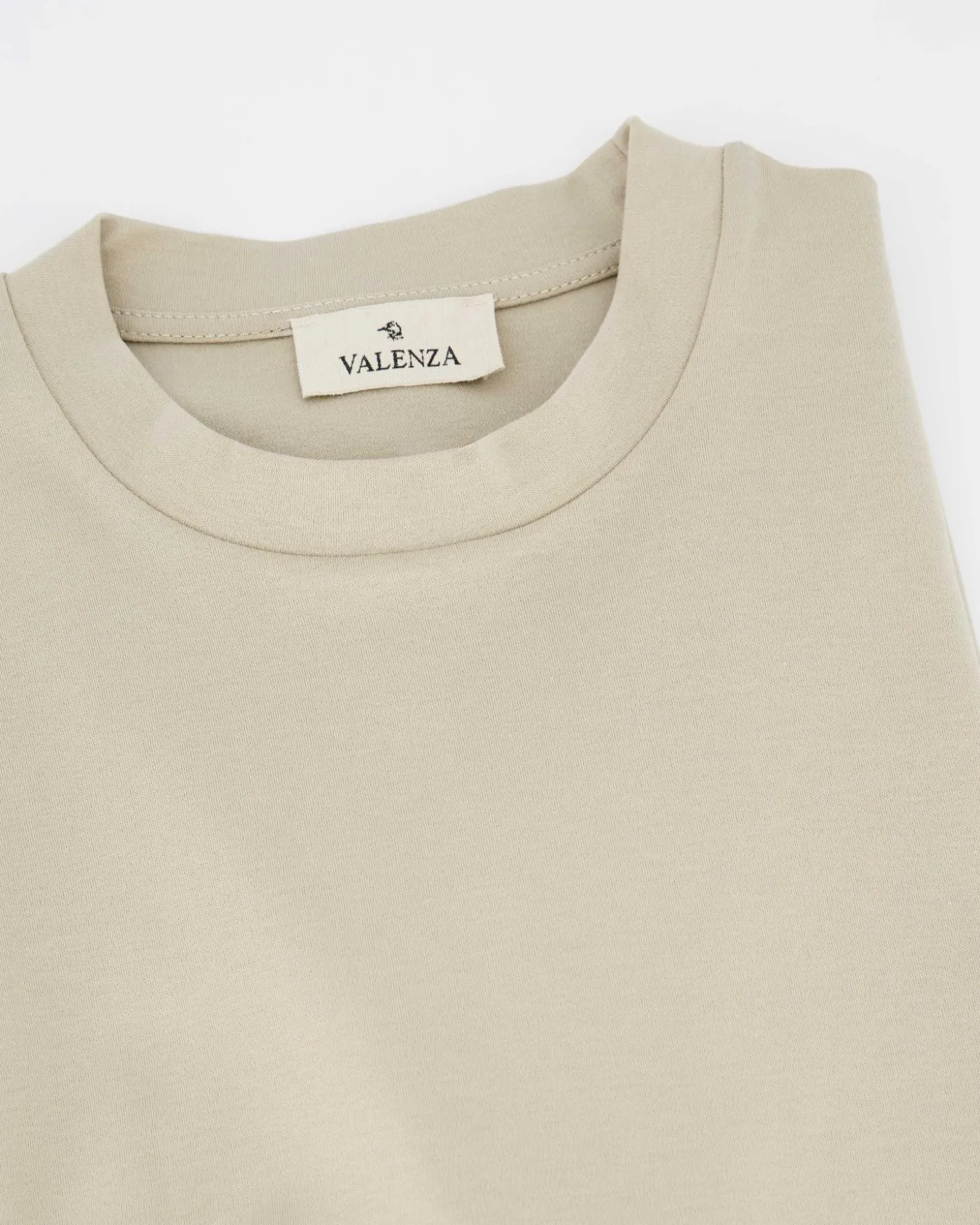Heren Interlock Supima T-Shirt Beige